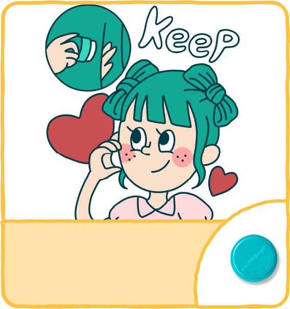 ファンサ狙い☆立体リボン固定